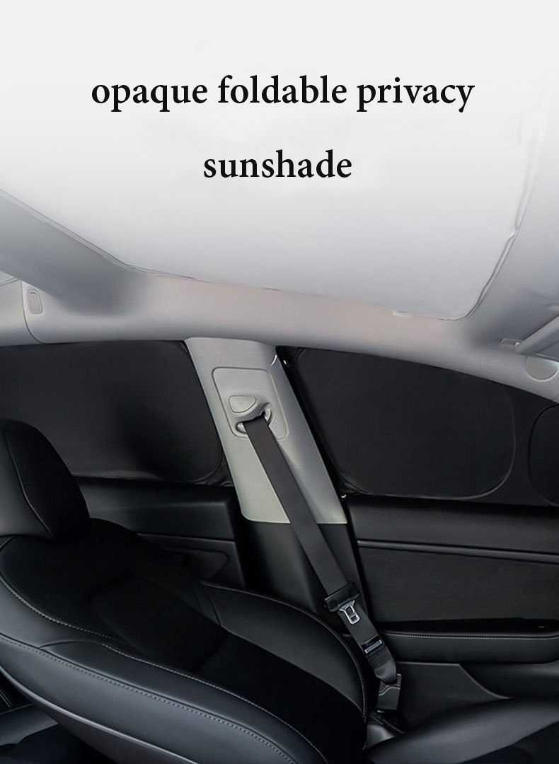 8PCS Opaque Protection Privacy Car Sunshades Kit for Tesla Model Y