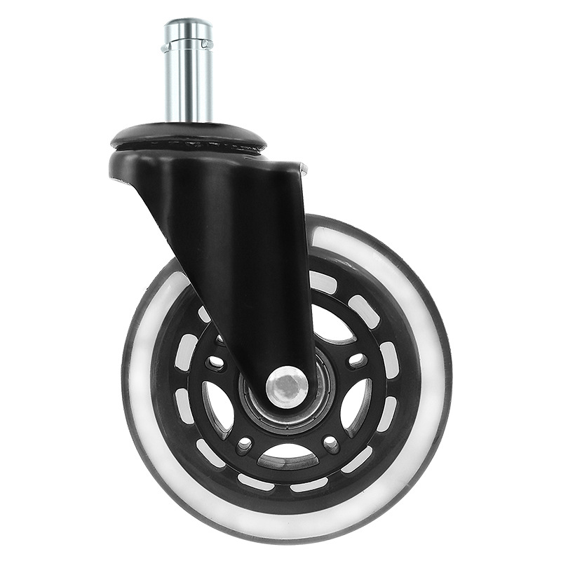 2.5" 3" Mute Universal Black Transparent PU Wheel Casters for Office Chair