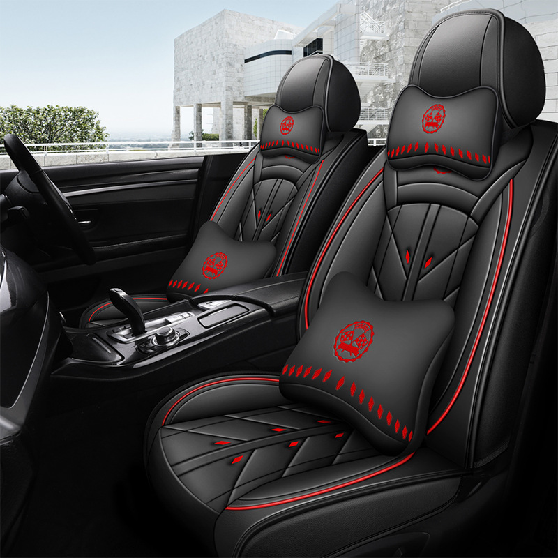 Universal Leather Car Seat Cushion, Waterproof Car Cover Seat 